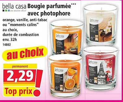 bella casa Bougie parfumée*** avec photophore