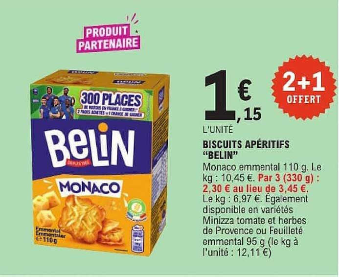 BISCUITS APÉRITIFS “BELIN”