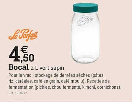 Bocal 2 L vert sapin