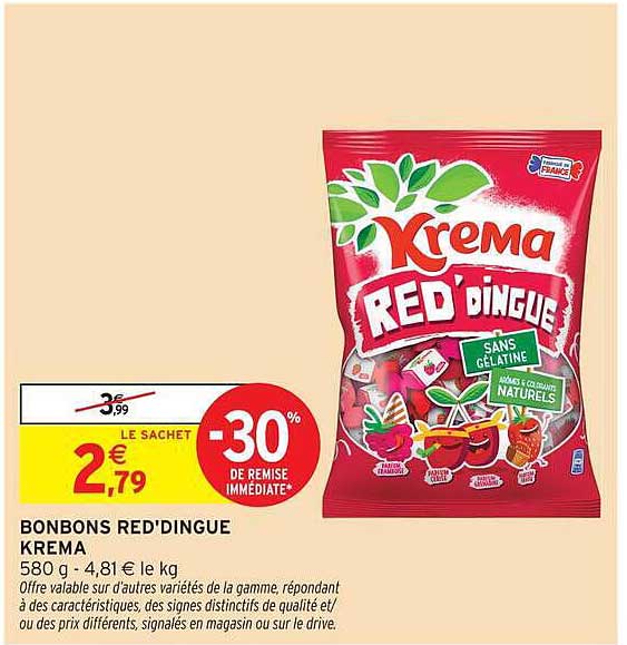 BONBONS RED'DINGUE KREMA