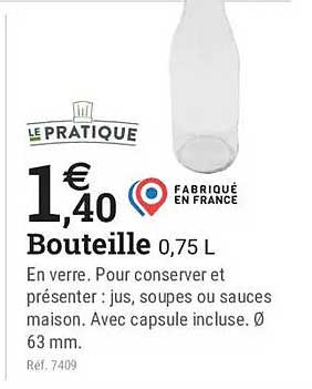 Bouteille 0,75 L