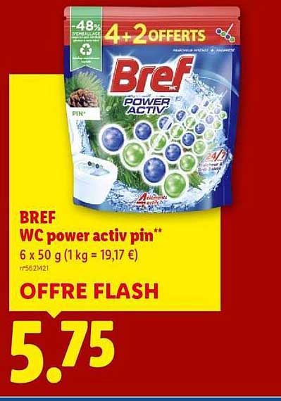 BREF WC power activ pin**
