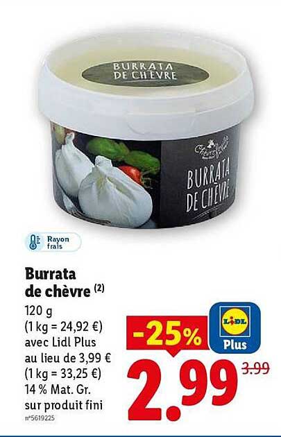 Burrata de chèvre