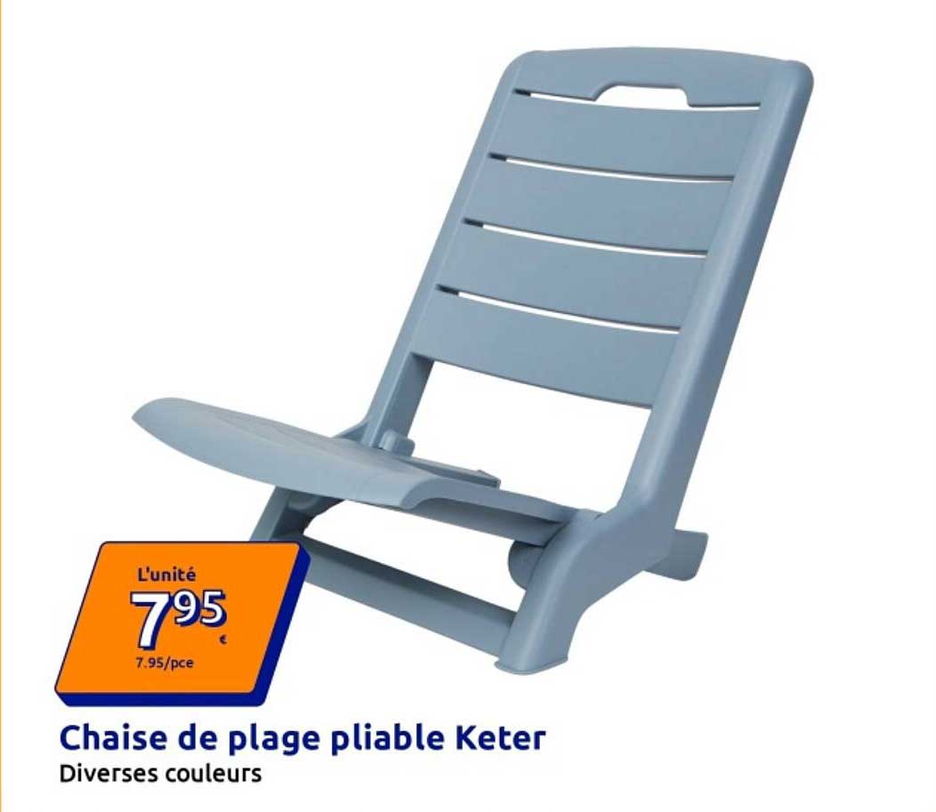 Chaise de plage pliable Keter