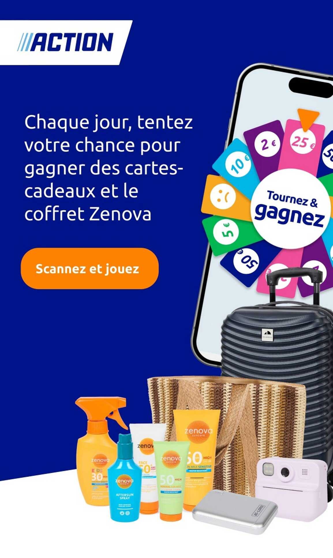 Chaque jour, tentez votre chance pour gagner des cartes-cadeaux et le coffret Zenova