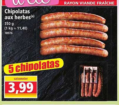 Chipolatas aux herbes(a)