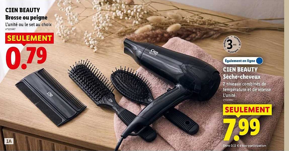 CIEN BEAUTY Brosse ou peigne