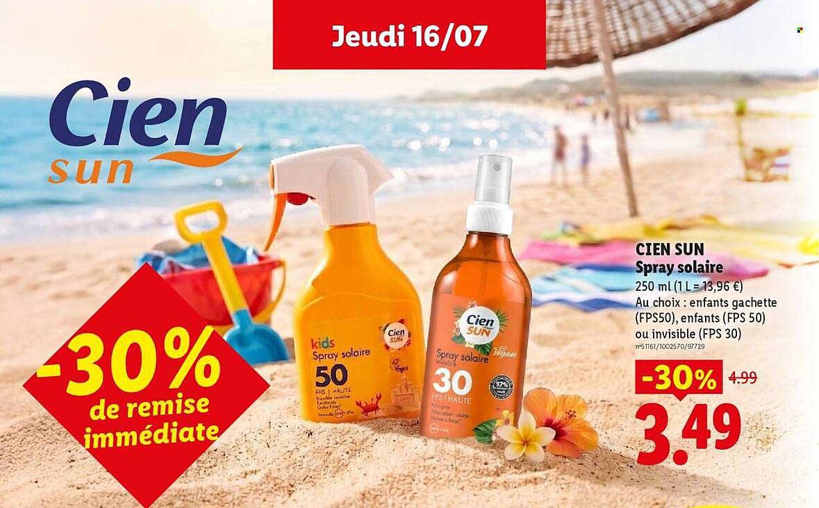 CIEN SUN Spray solaire