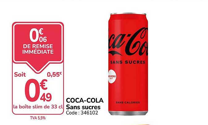 COCA-COLA Sans sucres