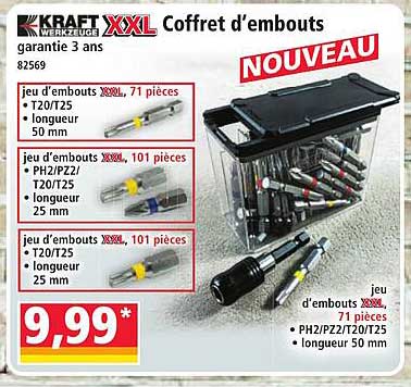 Coffret d'embouts