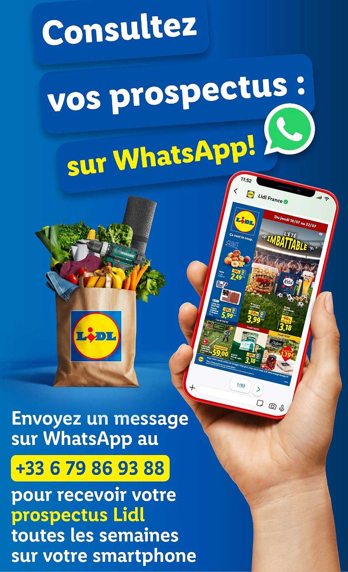 Consultez vos prospectus : sur WhatsApp!