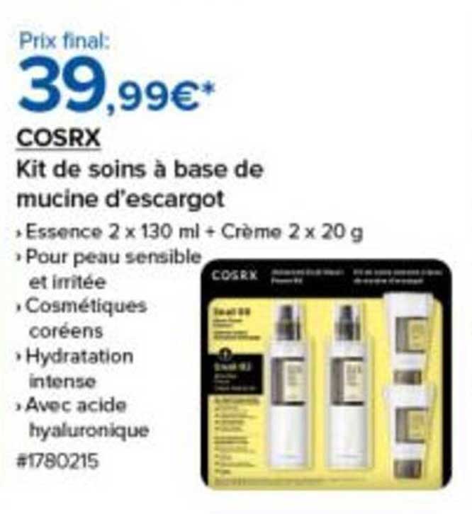 COSRX Kit de soins à base de mucine d'escargot