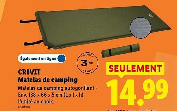 CRIVIT Matelas de camping
