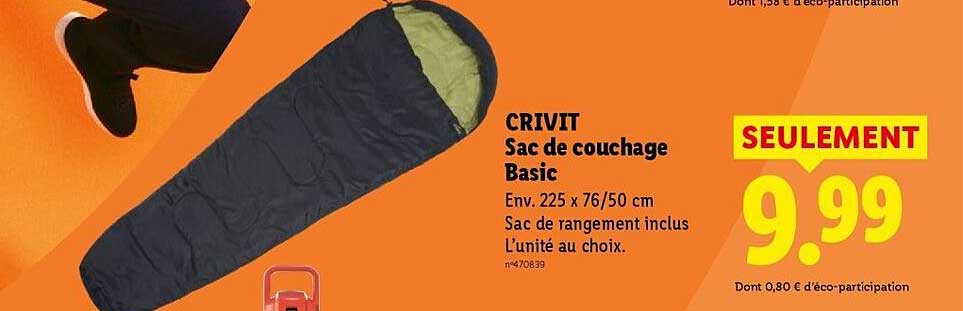 CRIVIT Sac de couchage Basic