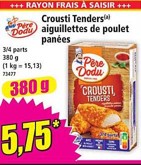 Crousti Tenders(a) aiguillettes de poulet panées