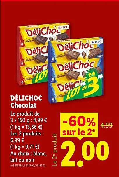 DÉLICHOC Chocolat