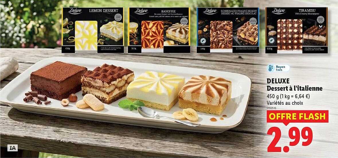 DELUXE Dessert à l'italienne