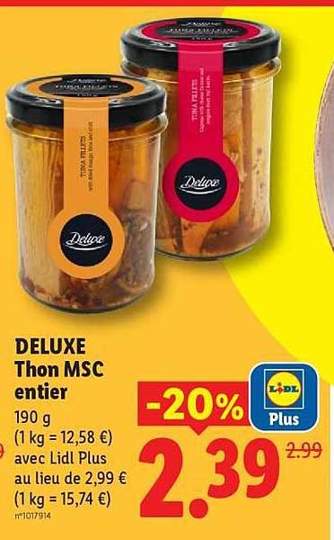 DELUXE Thon MSC entier
