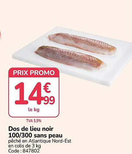 Dos de lieu noir 100/300 sans peau