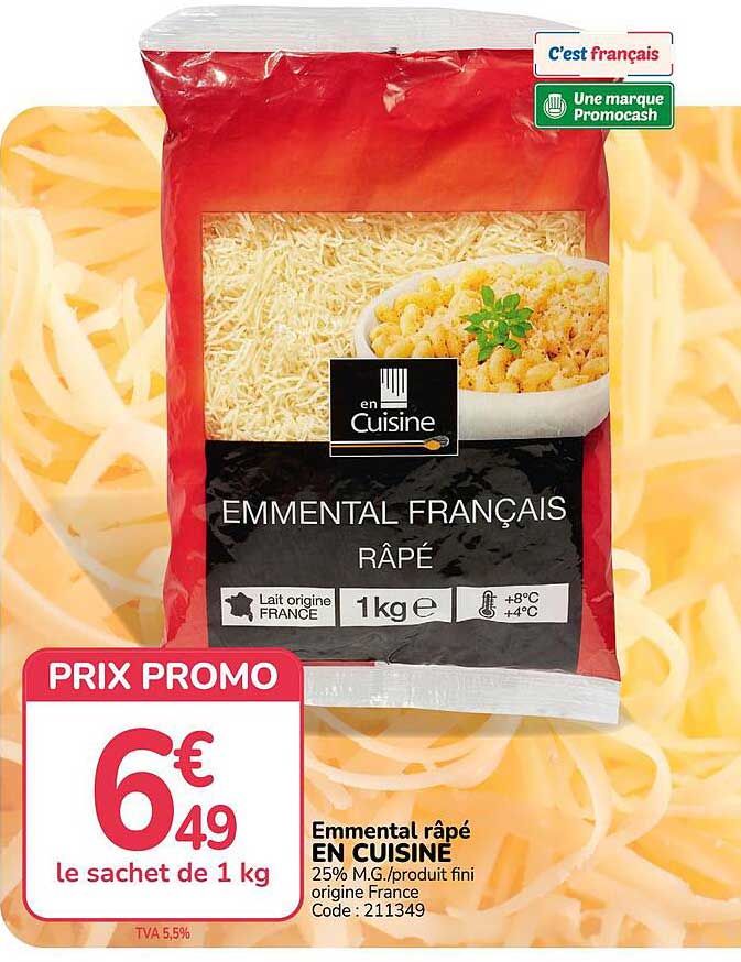 Emmental râpé EN CUISINE