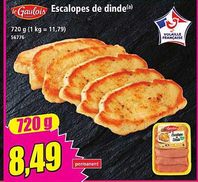 Escalopes de dinde(a)