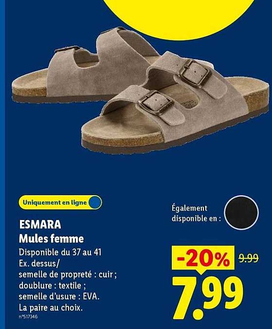 ESMARA Mules femme