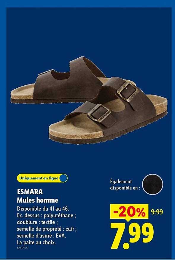 ESMARA Mules homme