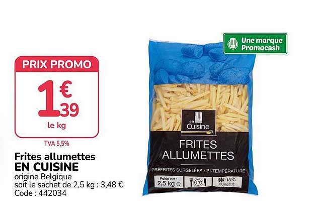 Frites allumettes EN CUISINE