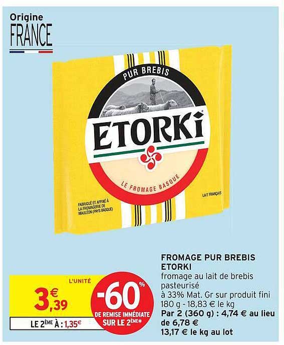 FROMAGE PUR BREBIS ETORKI