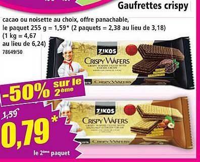 Gaufrettes crispy