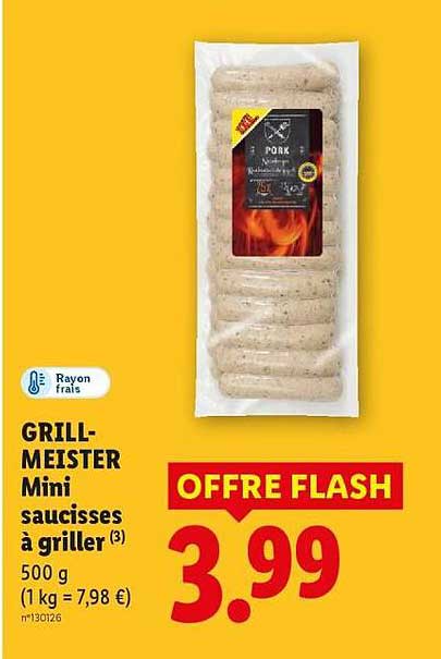 GRILL-MEISTER Mini saucisses à griller (3)