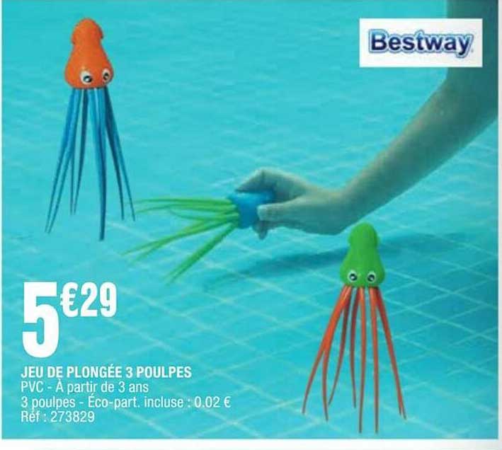 JEU DE PLONGÉE 3 POULPES