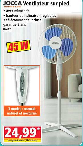 JOCCA Ventilateur sur pied