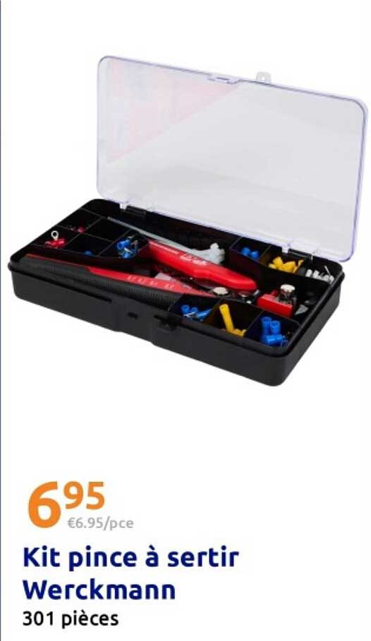 Kit pince à sertir Werckmann 301 pièces