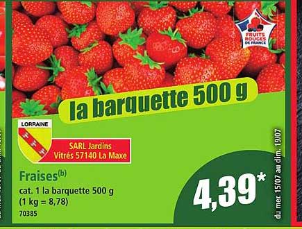 la barquette 500 g