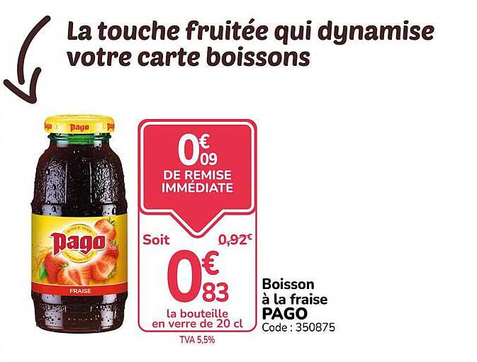 La touche fruitée qui dynamise votre carte boissons