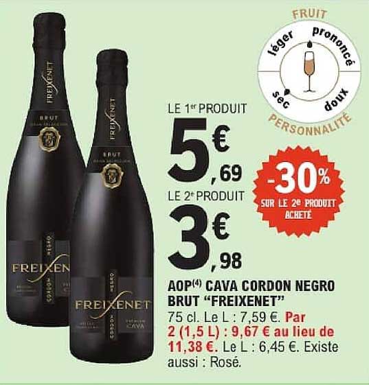 LE 1er PRODUIT 5€69 LE 2e PRODUIT 3€98