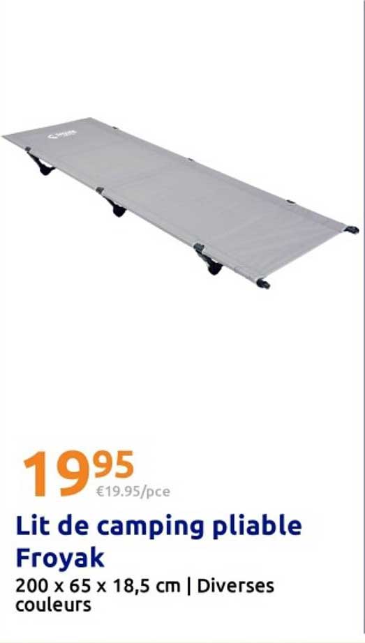 Lit de camping pliable Froyak
