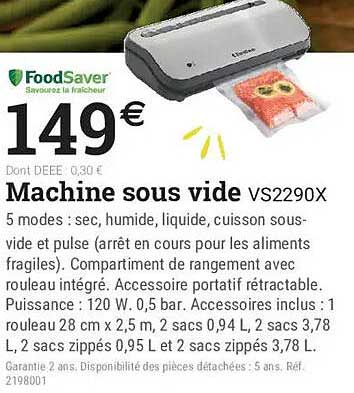 Machine sous vide VS2290X
