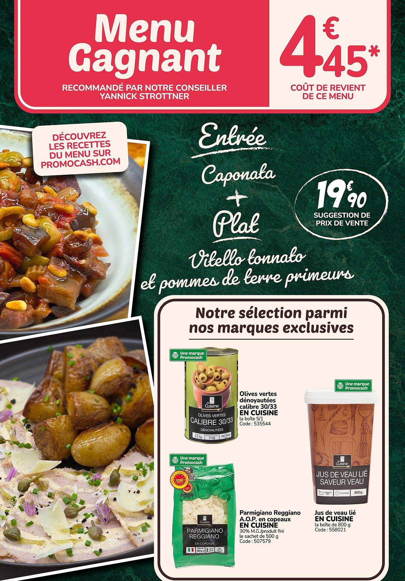 Menu Gagnant