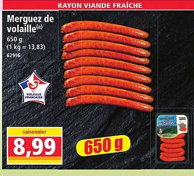 Merguez de volaille(a)
