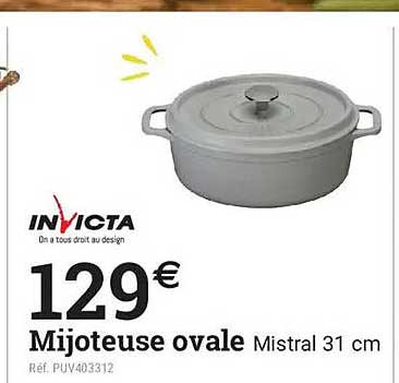 Mijoteuse ovale Mistral 31 cm