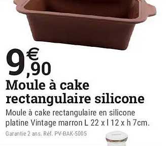 Moule à cake rectangulaire silicone