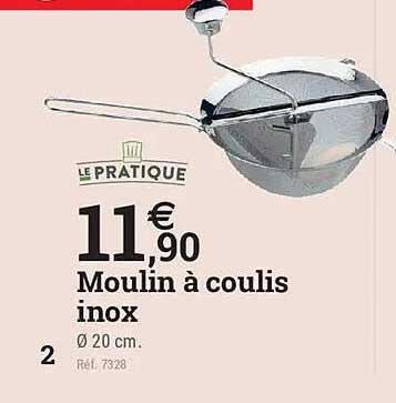 Moulin à coulis inox