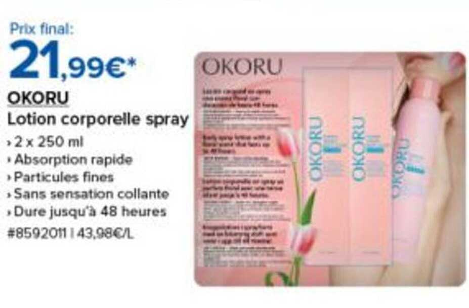 OKORU Lotion corporelle spray