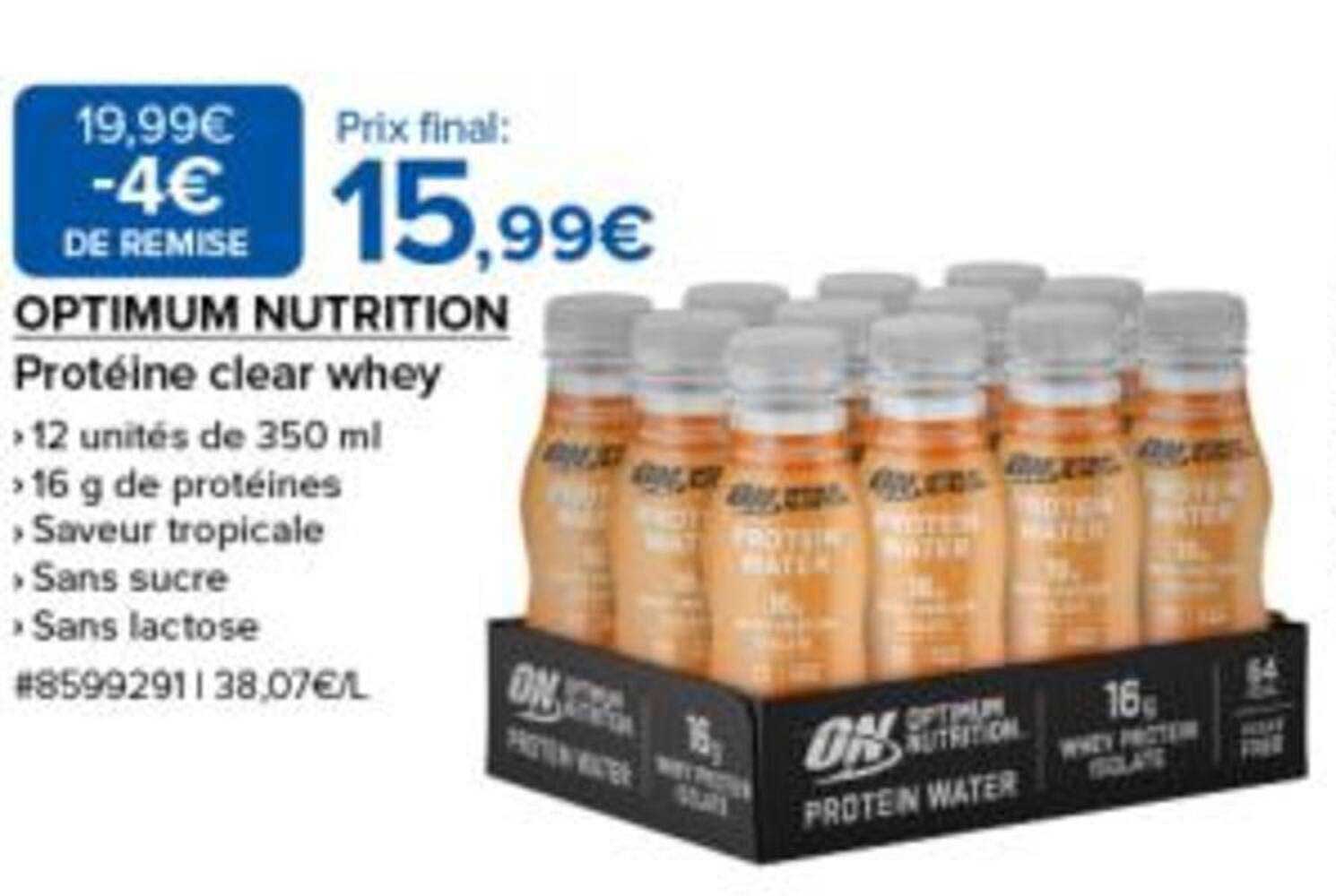 OPTIMUM NUTRITION Protéine clear whey