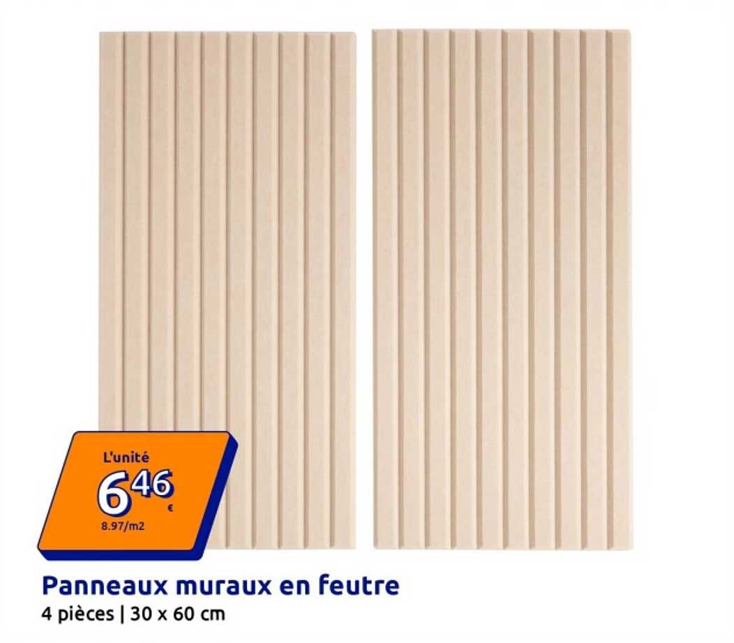 Panneaux muraux en feutre