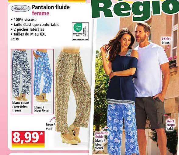 Pantalon fluide femme