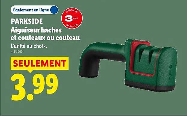 PARKSIDE Aiguiseur haches et couteaux ou couteau