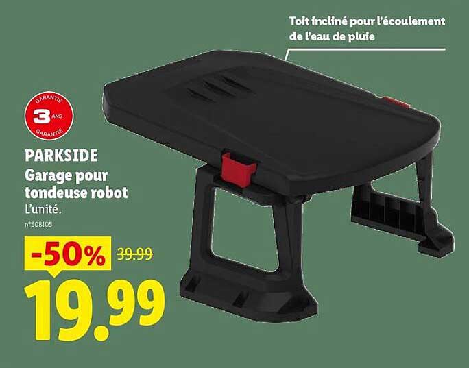 PARKSIDE Garage pour tondeuse robot